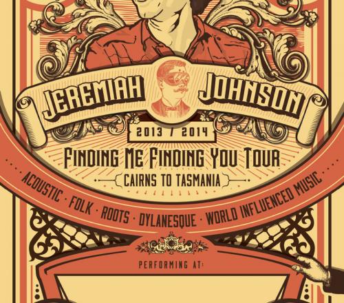 australian tour poster - Jeremiah Johnson